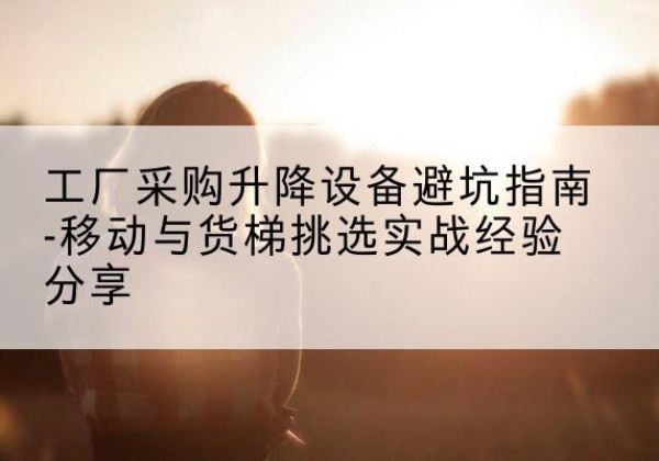惠东移动式升降机怎么选-工厂采购升降设备避坑指南-移动与货梯挑选实战经验分享